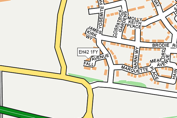 EH42 1FY map - OS OpenMap – Local (Ordnance Survey) EH42 1FY map - OS OpenMap – Local (Ordnance Survey)