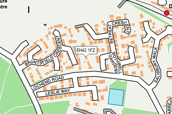 EH42 1FZ map - OS OpenMap – Local (Ordnance Survey) EH42 1FZ map - OS OpenMap – Local (Ordnance Survey)