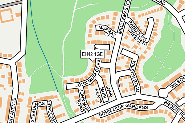 EH42 1GE map - OS OpenMap – Local (Ordnance Survey) EH42 1GE map - OS OpenMap – Local (Ordnance Survey)