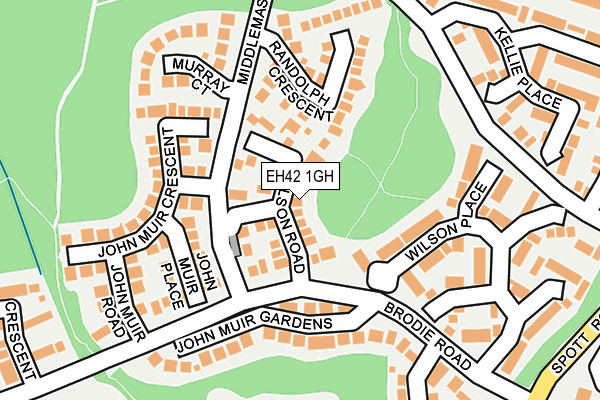 EH42 1GH map - OS OpenMap – Local (Ordnance Survey) EH42 1GH map - OS OpenMap – Local (Ordnance Survey)