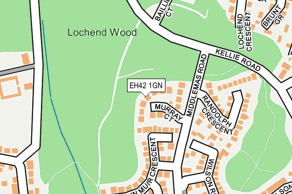 EH42 1GN map - OS OpenMap – Local (Ordnance Survey) EH42 1GN map - OS OpenMap – Local (Ordnance Survey)