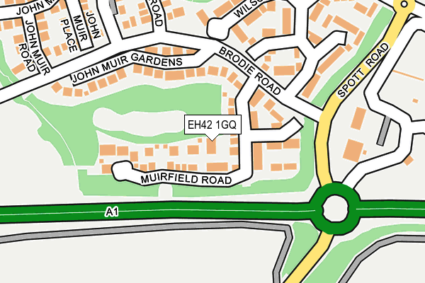 EH42 1GQ map - OS OpenMap – Local (Ordnance Survey) EH42 1GQ map - OS OpenMap – Local (Ordnance Survey)