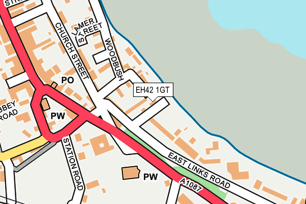 EH42 1GT map - OS OpenMap – Local (Ordnance Survey) EH42 1GT map - OS OpenMap – Local (Ordnance Survey)