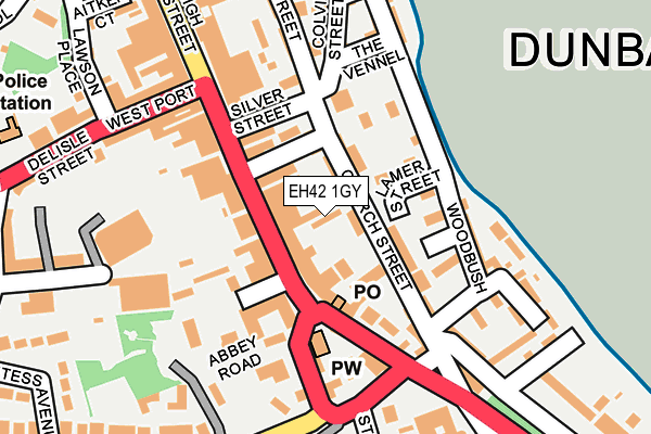 EH42 1GY map - OS OpenMap – Local (Ordnance Survey) EH42 1GY map - OS OpenMap – Local (Ordnance Survey)