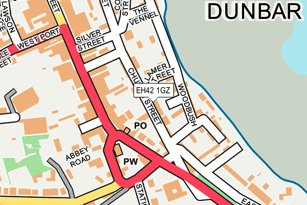 EH42 1GZ map - OS OpenMap – Local (Ordnance Survey) EH42 1GZ map - OS OpenMap – Local (Ordnance Survey)