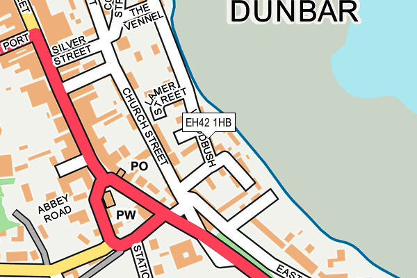 EH42 1HB map - OS OpenMap – Local (Ordnance Survey) EH42 1HB map - OS OpenMap – Local (Ordnance Survey)