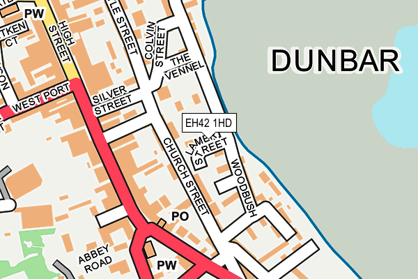 EH42 1HD map - OS OpenMap – Local (Ordnance Survey) EH42 1HD map - OS OpenMap – Local (Ordnance Survey)
