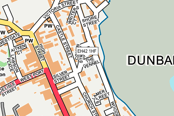 EH42 1HF map - OS OpenMap – Local (Ordnance Survey) EH42 1HF map - OS OpenMap – Local (Ordnance Survey)