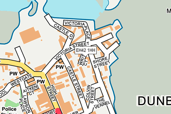 EH42 1HH map - OS OpenMap – Local (Ordnance Survey) EH42 1HH map - OS OpenMap – Local (Ordnance Survey)