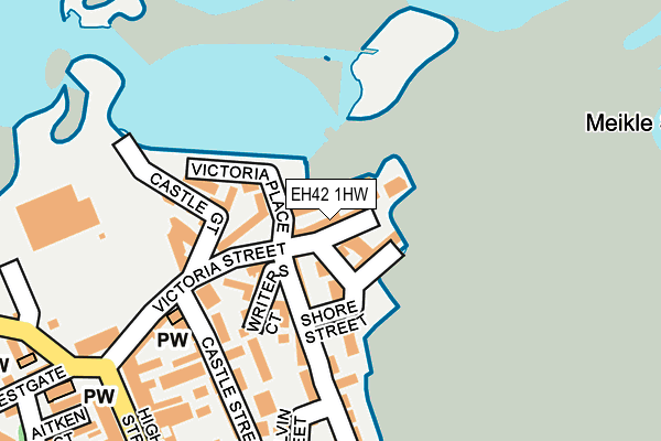 EH42 1HW map - OS OpenMap – Local (Ordnance Survey) EH42 1HW map - OS OpenMap – Local (Ordnance Survey)