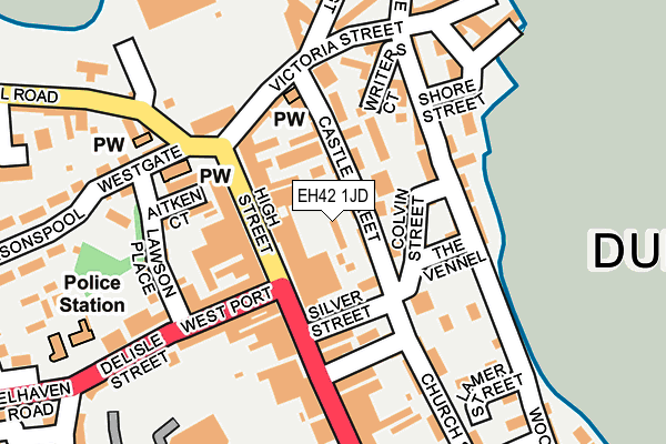 EH42 1JD map - OS OpenMap – Local (Ordnance Survey) EH42 1JD map - OS OpenMap – Local (Ordnance Survey)