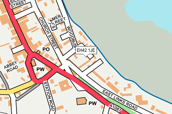EH42 1JE map - OS OpenMap – Local (Ordnance Survey) EH42 1JE map - OS OpenMap – Local (Ordnance Survey)