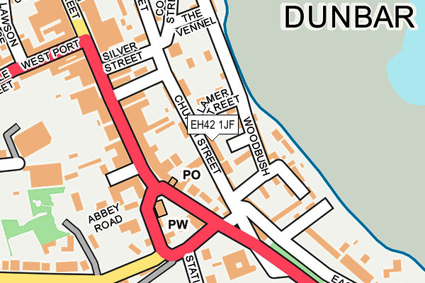 EH42 1JF map - OS OpenMap – Local (Ordnance Survey) EH42 1JF map - OS OpenMap – Local (Ordnance Survey)