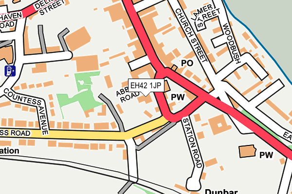 EH42 1JP map - OS OpenMap – Local (Ordnance Survey) EH42 1JP map - OS OpenMap – Local (Ordnance Survey)