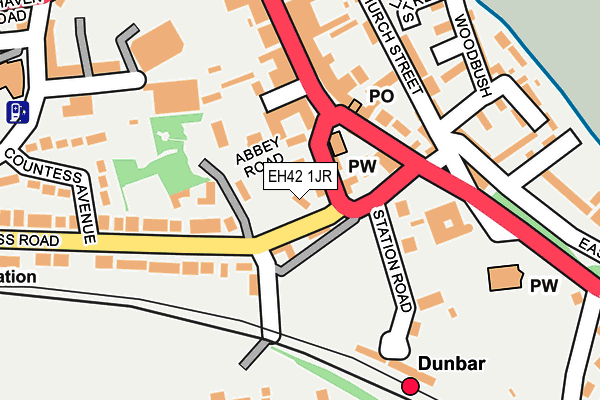 EH42 1JR map - OS OpenMap – Local (Ordnance Survey) EH42 1JR map - OS OpenMap – Local (Ordnance Survey)