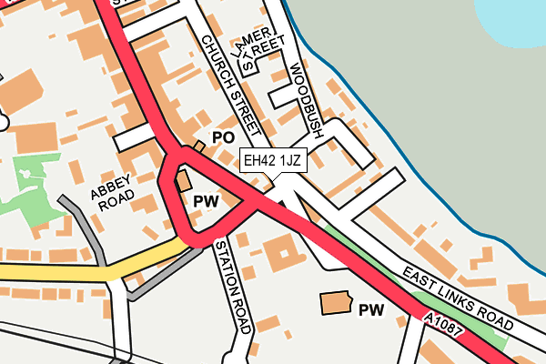 EH42 1JZ map - OS OpenMap – Local (Ordnance Survey) EH42 1JZ map - OS OpenMap – Local (Ordnance Survey)