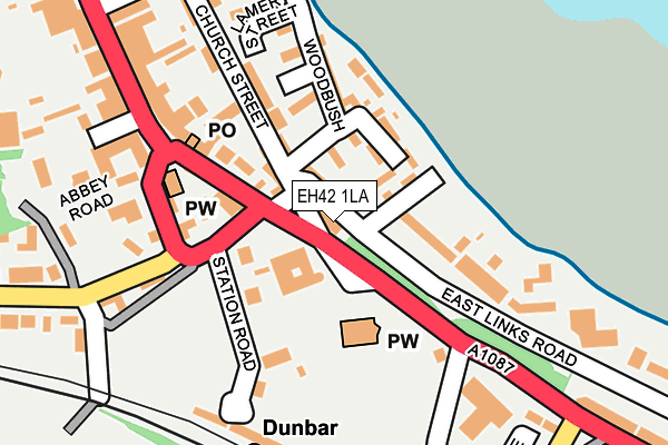 EH42 1LA map - OS OpenMap – Local (Ordnance Survey) EH42 1LA map - OS OpenMap – Local (Ordnance Survey)