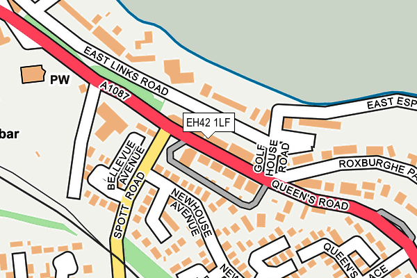 EH42 1LF map - OS OpenMap – Local (Ordnance Survey) EH42 1LF map - OS OpenMap – Local (Ordnance Survey)