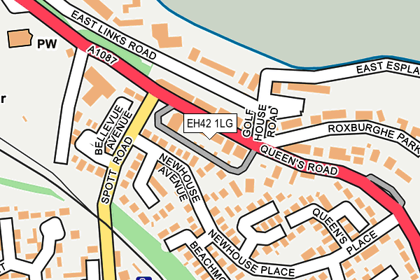 EH42 1LG map - OS OpenMap – Local (Ordnance Survey) EH42 1LG map - OS OpenMap – Local (Ordnance Survey)