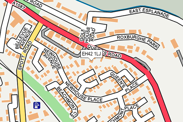 EH42 1LJ map - OS OpenMap – Local (Ordnance Survey) EH42 1LJ map - OS OpenMap – Local (Ordnance Survey)