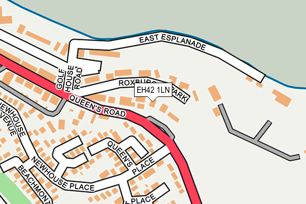 EH42 1LN map - OS OpenMap – Local (Ordnance Survey) EH42 1LN map - OS OpenMap – Local (Ordnance Survey)