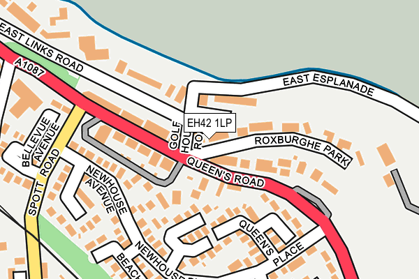 EH42 1LP map - OS OpenMap – Local (Ordnance Survey) EH42 1LP map - OS OpenMap – Local (Ordnance Survey)