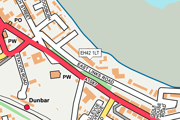 EH42 1LT map - OS OpenMap – Local (Ordnance Survey) EH42 1LT map - OS OpenMap – Local (Ordnance Survey)