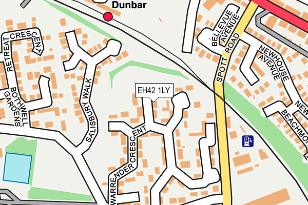 EH42 1LY map - OS OpenMap – Local (Ordnance Survey) EH42 1LY map - OS OpenMap – Local (Ordnance Survey)
