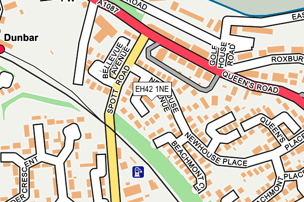 EH42 1NE map - OS OpenMap – Local (Ordnance Survey) EH42 1NE map - OS OpenMap – Local (Ordnance Survey)