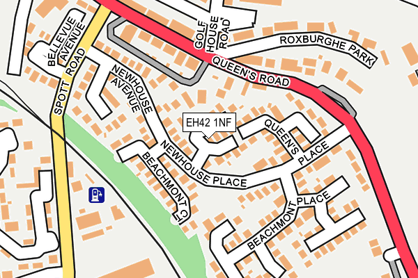 EH42 1NF map - OS OpenMap – Local (Ordnance Survey) EH42 1NF map - OS OpenMap – Local (Ordnance Survey)