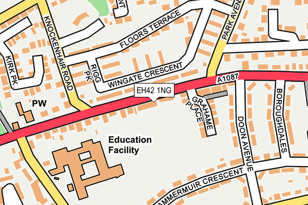 EH42 1NG map - OS OpenMap – Local (Ordnance Survey) EH42 1NG map - OS OpenMap – Local (Ordnance Survey)