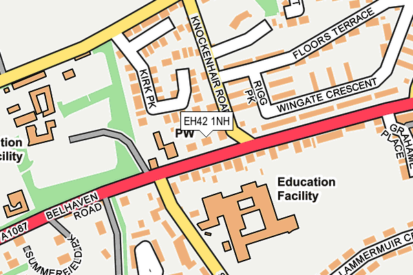 EH42 1NH map - OS OpenMap – Local (Ordnance Survey) EH42 1NH map - OS OpenMap – Local (Ordnance Survey)