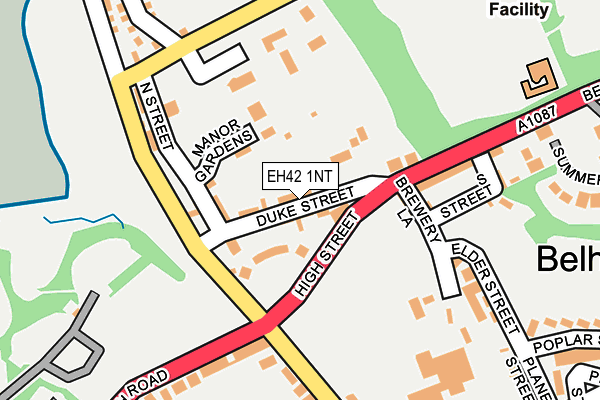 EH42 1NT map - OS OpenMap – Local (Ordnance Survey) EH42 1NT map - OS OpenMap – Local (Ordnance Survey)