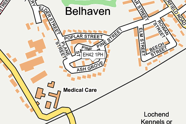 EH42 1PH map - OS OpenMap – Local (Ordnance Survey) EH42 1PH map - OS OpenMap – Local (Ordnance Survey)
