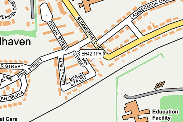 EH42 1PR map - OS OpenMap – Local (Ordnance Survey) EH42 1PR map - OS OpenMap – Local (Ordnance Survey)