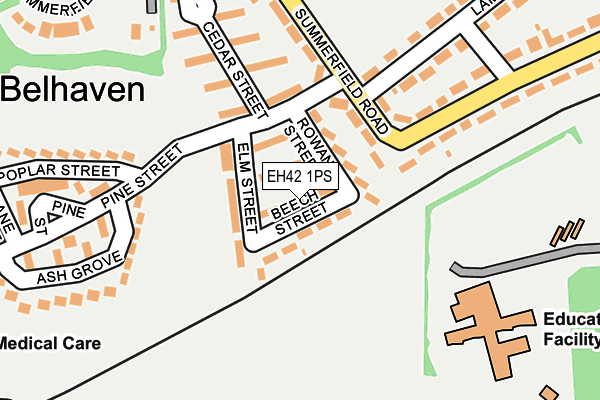 EH42 1PS map - OS OpenMap – Local (Ordnance Survey) EH42 1PS map - OS OpenMap – Local (Ordnance Survey)