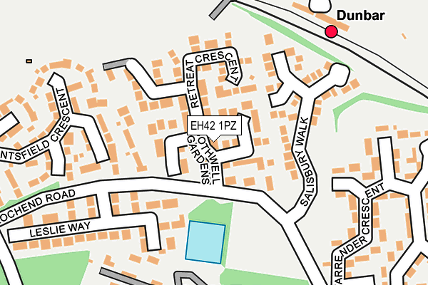 EH42 1PZ map - OS OpenMap – Local (Ordnance Survey) EH42 1PZ map - OS OpenMap – Local (Ordnance Survey)