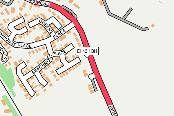 EH42 1QH map - OS OpenMap – Local (Ordnance Survey) EH42 1QH map - OS OpenMap – Local (Ordnance Survey)