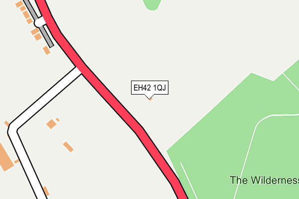 EH42 1QJ map - OS OpenMap – Local (Ordnance Survey) EH42 1QJ map - OS OpenMap – Local (Ordnance Survey)