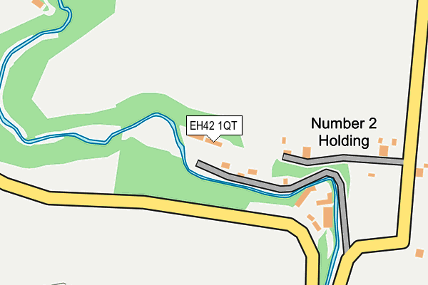 EH42 1QT map - OS OpenMap – Local (Ordnance Survey) EH42 1QT map - OS OpenMap – Local (Ordnance Survey)