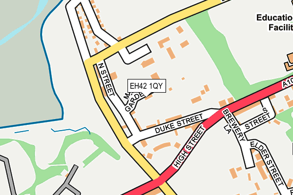EH42 1QY map - OS OpenMap – Local (Ordnance Survey) EH42 1QY map - OS OpenMap – Local (Ordnance Survey)