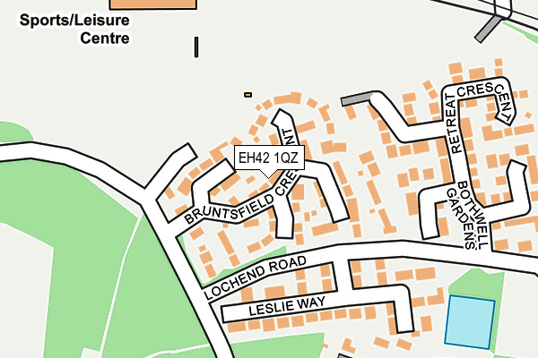 EH42 1QZ map - OS OpenMap – Local (Ordnance Survey) EH42 1QZ map - OS OpenMap – Local (Ordnance Survey)