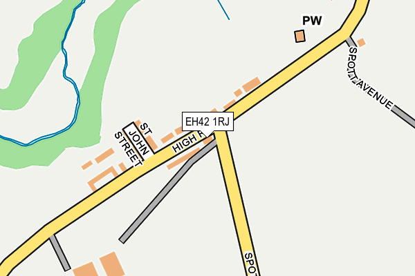 EH42 1RJ map - OS OpenMap – Local (Ordnance Survey) EH42 1RJ map - OS OpenMap – Local (Ordnance Survey)