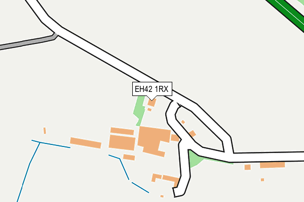 EH42 1RX map - OS OpenMap – Local (Ordnance Survey) EH42 1RX map - OS OpenMap – Local (Ordnance Survey)