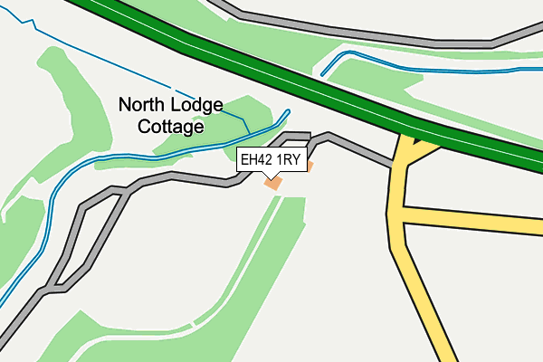 EH42 1RY map - OS OpenMap – Local (Ordnance Survey) EH42 1RY map - OS OpenMap – Local (Ordnance Survey)