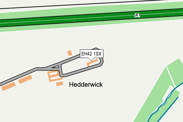 EH42 1SX map - OS OpenMap – Local (Ordnance Survey) EH42 1SX map - OS OpenMap – Local (Ordnance Survey)