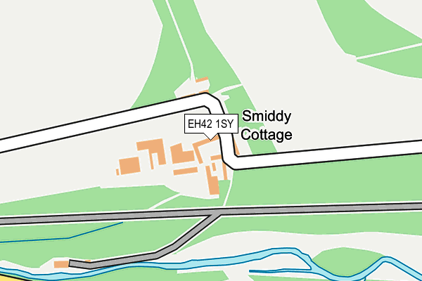 EH42 1SY map - OS OpenMap – Local (Ordnance Survey) EH42 1SY map - OS OpenMap – Local (Ordnance Survey)