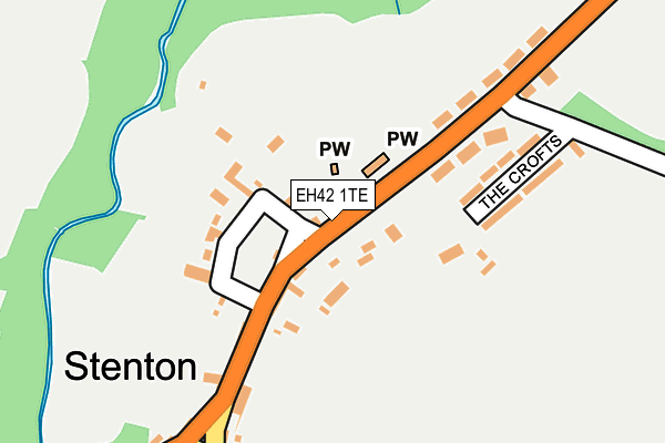 EH42 1TE map - OS OpenMap – Local (Ordnance Survey) EH42 1TE map - OS OpenMap – Local (Ordnance Survey)