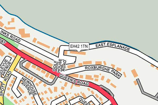 EH42 1TN map - OS OpenMap – Local (Ordnance Survey) EH42 1TN map - OS OpenMap – Local (Ordnance Survey)