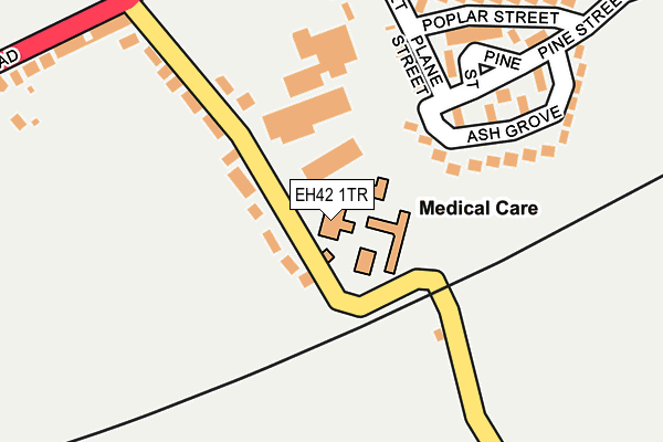 EH42 1TR map - OS OpenMap – Local (Ordnance Survey) EH42 1TR map - OS OpenMap – Local (Ordnance Survey)